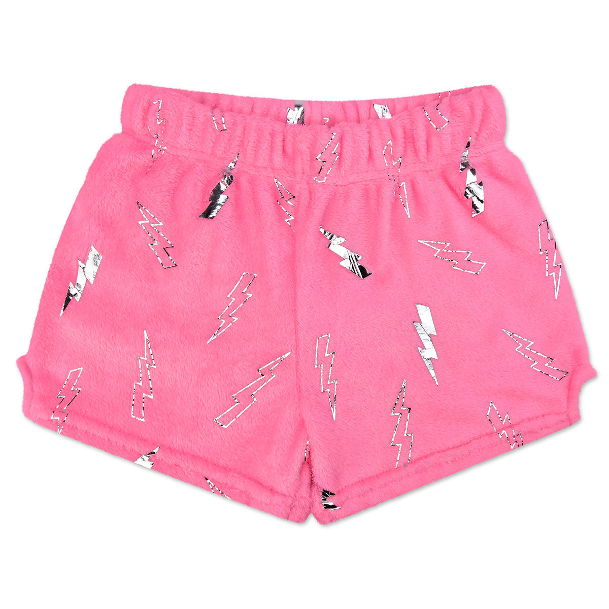 Tomfoolery Toys | Pink Foil Lightning Plush Shorts