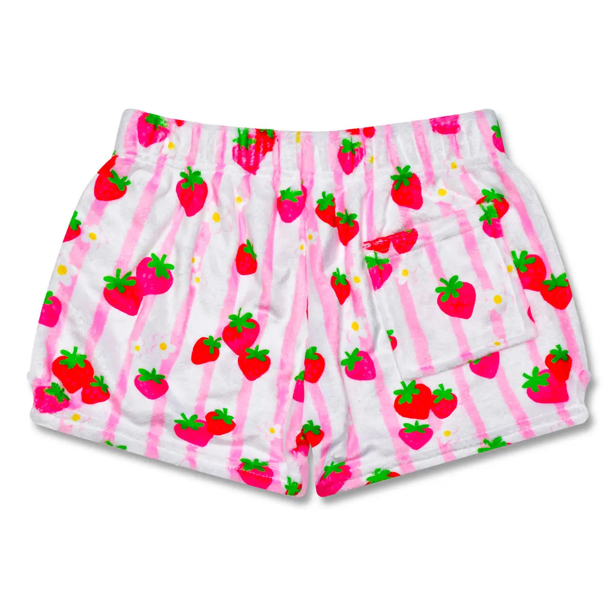 Strawberry Stripes Plush Shorts Cover