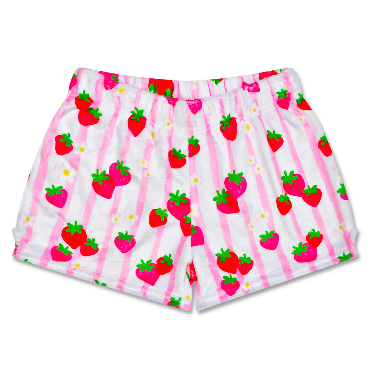 Strawberry Stripes Plush Shorts Cover