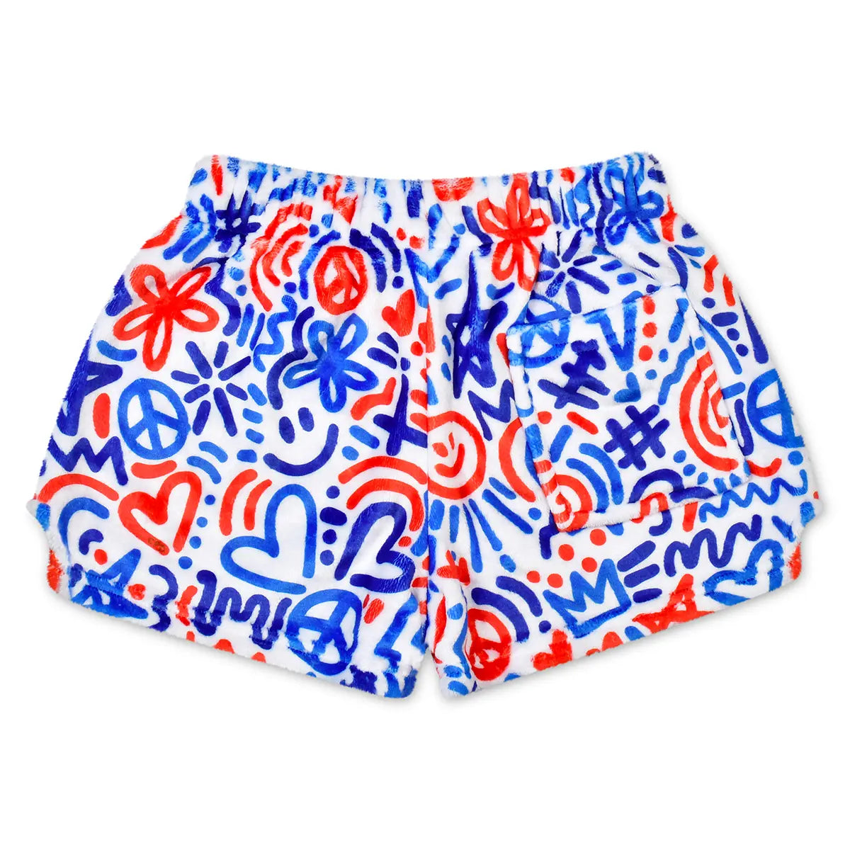 Corey Paige Red White & Blue Plush Shorts Cover