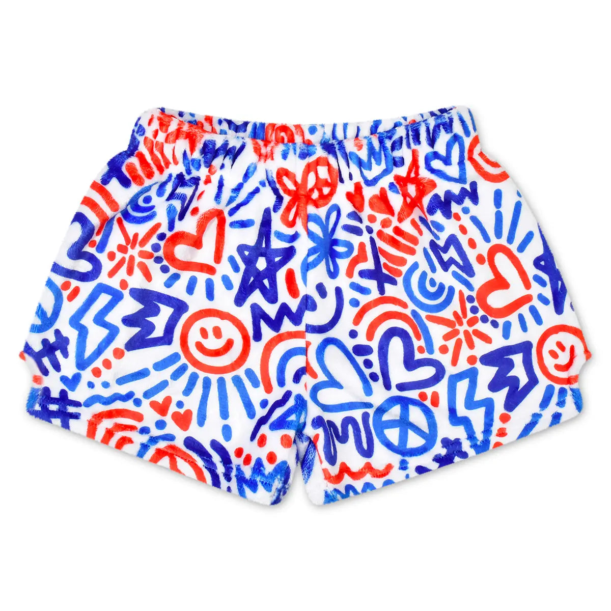 Corey Paige Red White & Blue Plush Shorts Cover