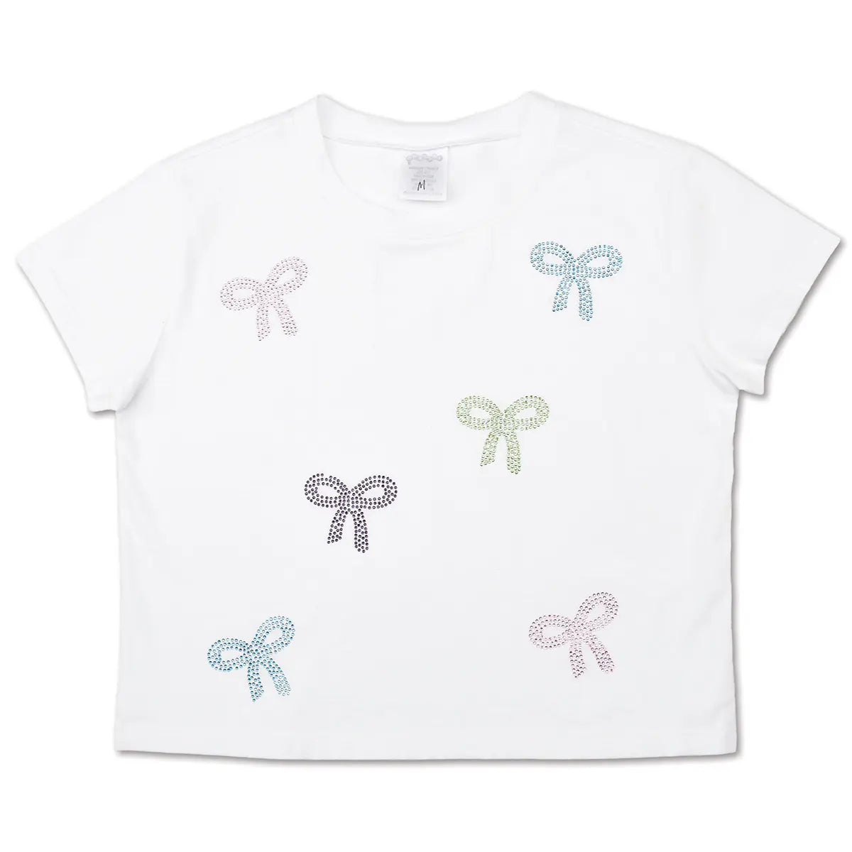 Tomfoolery Toys | Sparkling Bows White T-Shirt