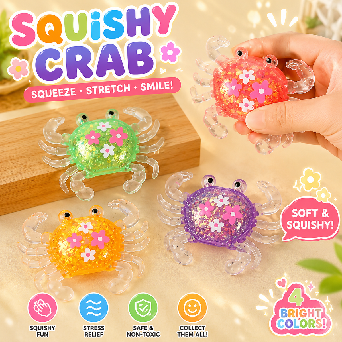 Realistic Crab Squishy Cover