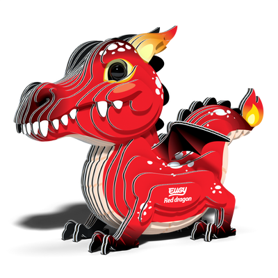 Red Dragon  3D Puzzle Preview #2