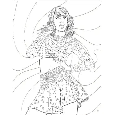 Taylor Swift Coloring & Activity Book Preview #3