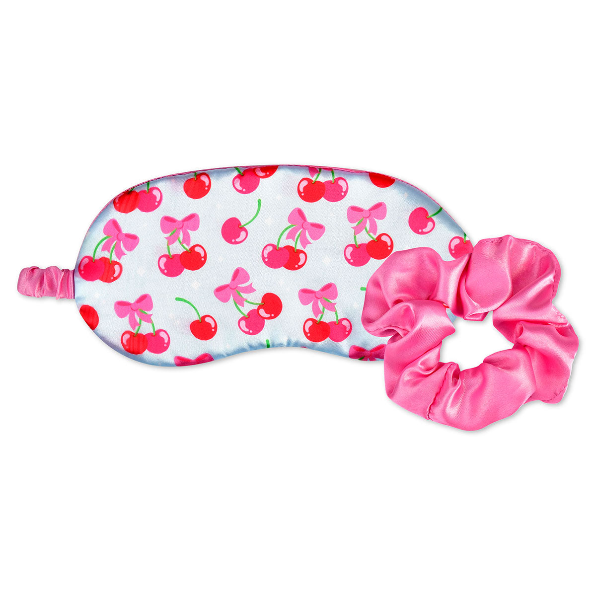 Cheerful Cherries Eye Mask & Scrunchie Cover