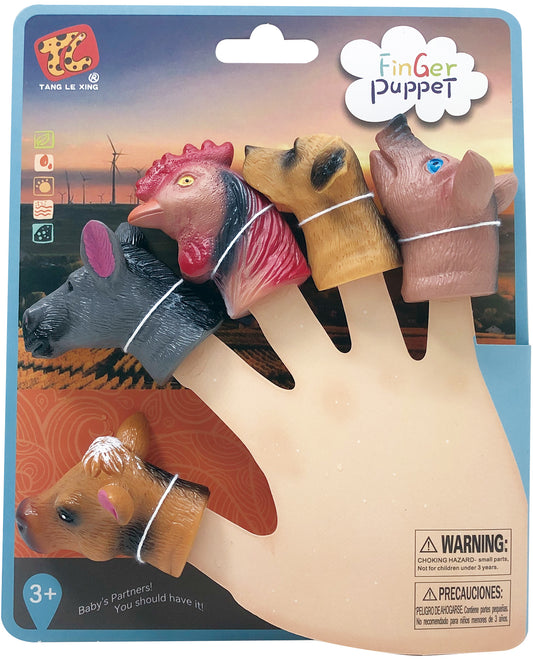 Tomfoolery Toys | Farm Finger Puppets