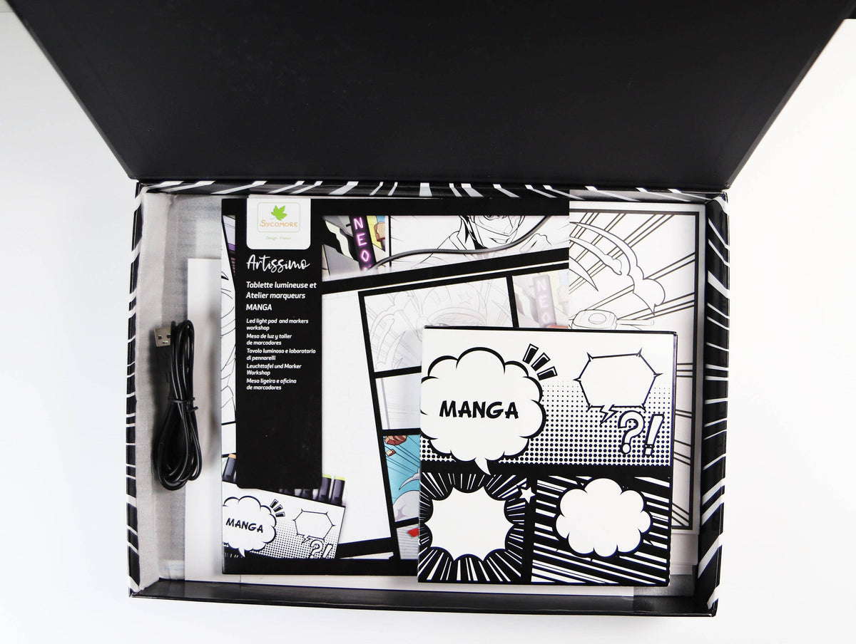 Manga: LED Light Pad & Markers Workshop Cover