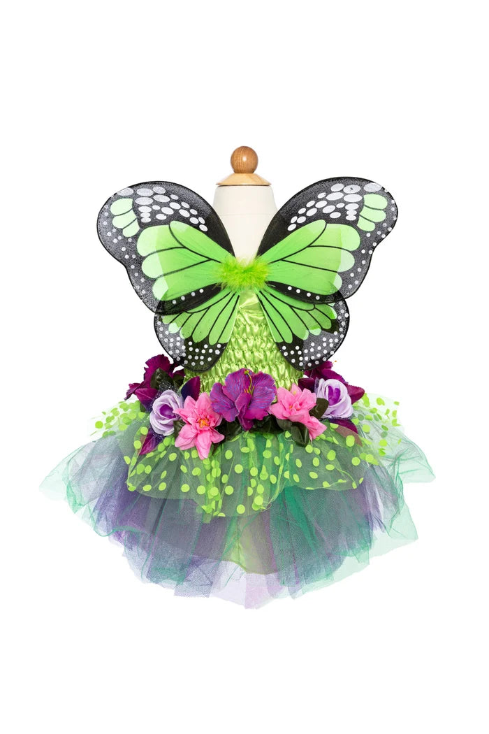 Green Fairy Blooms Dress & Wings, Sz. 3-4 Cover