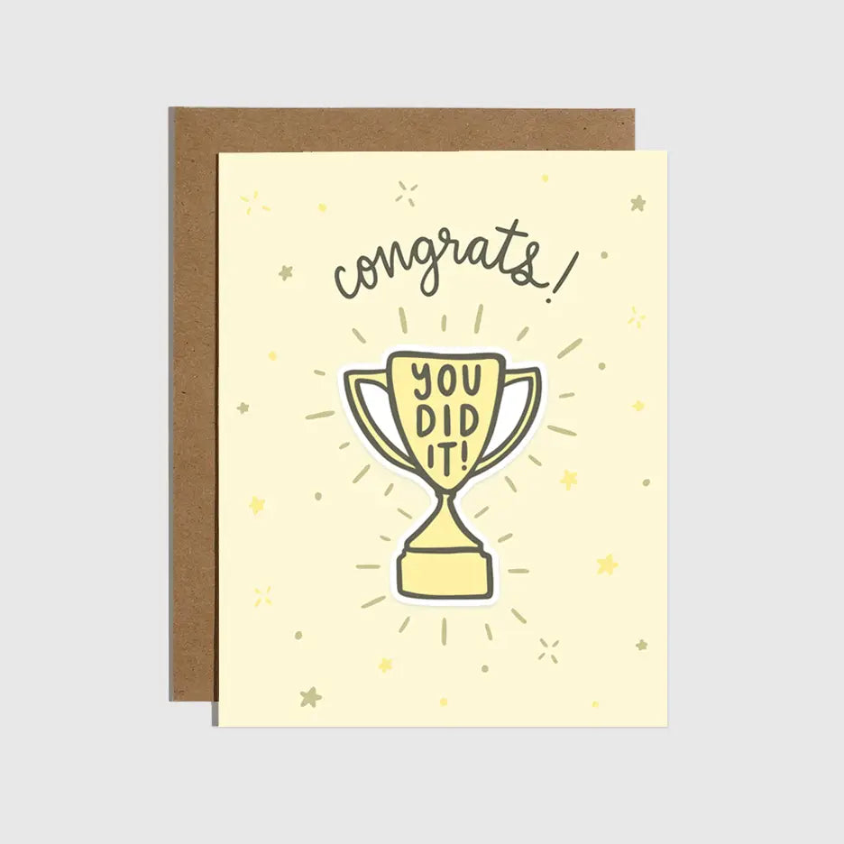 Tomfoolery Toys | You Did It Trophy Card