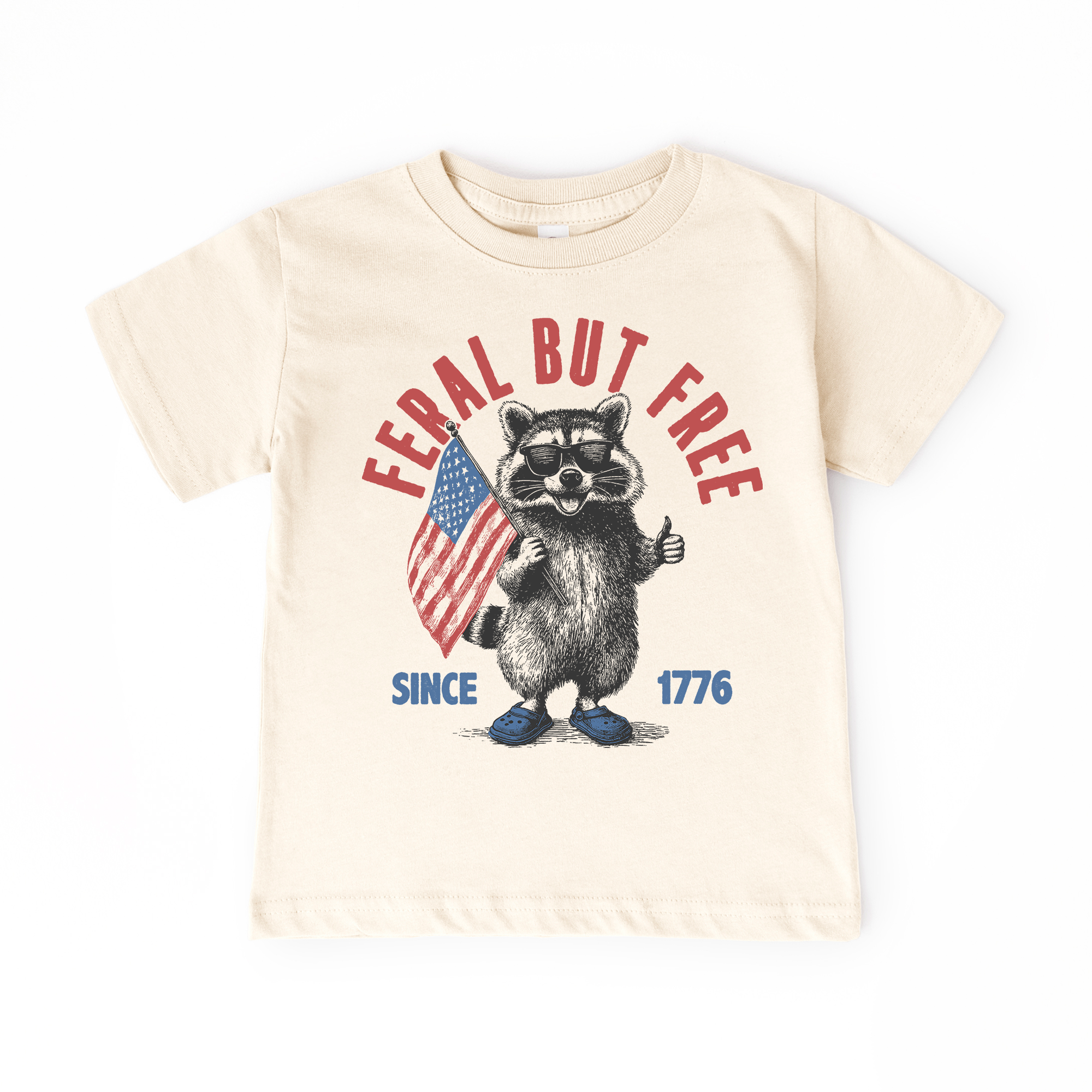 Tomfoolery Toys | Feral & Free - 4th of July Tee