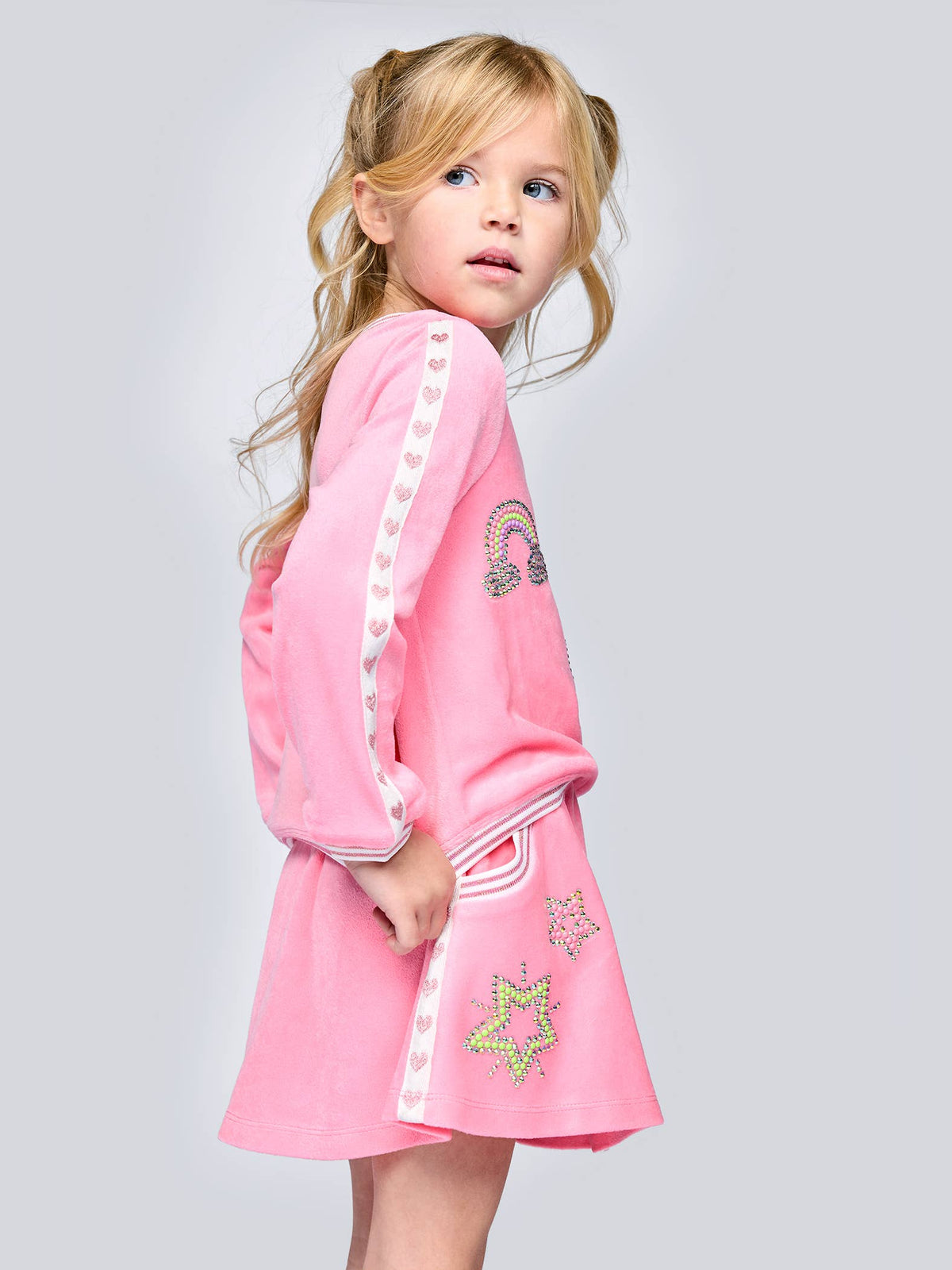 Pink Velour Skirt Cover