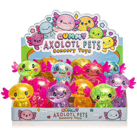 Tomfoolery Toys | Gummy Axolotl Pets