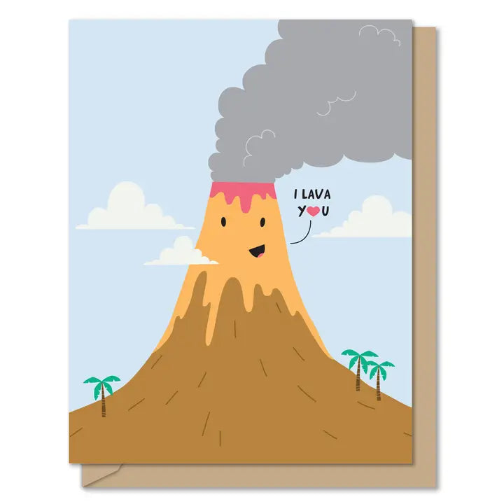 I Lava You Greeting Card Cover