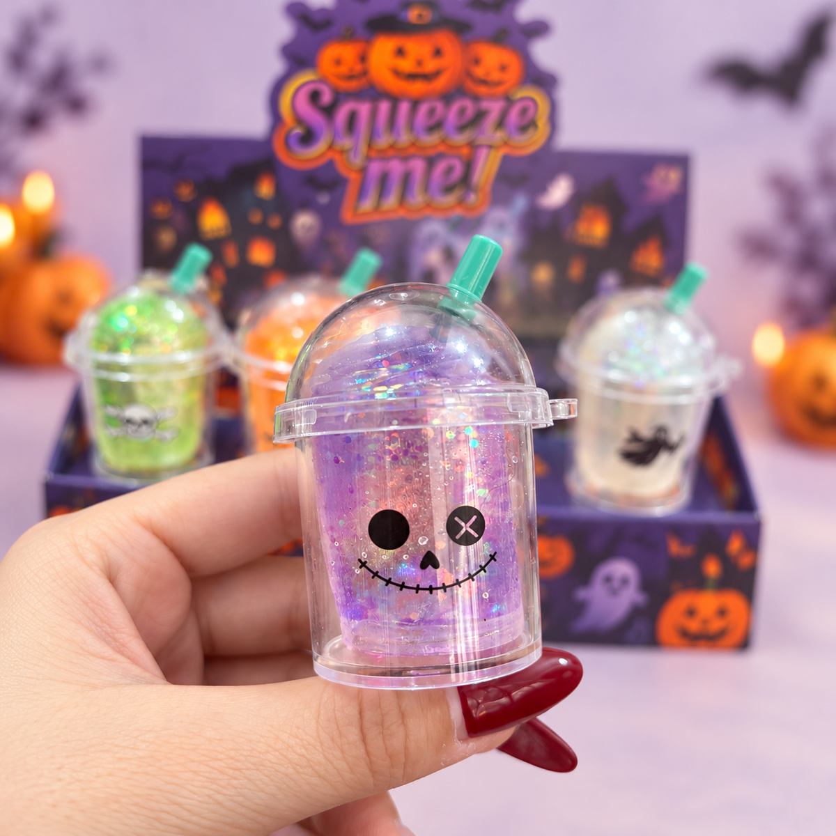 Halloween Milk Tea Cup Squishy Cover