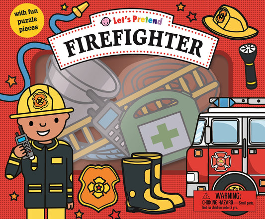 Tomfoolery Toys | Let's Pretend: Firefighter Set: With Fun Puzzle Pieces
