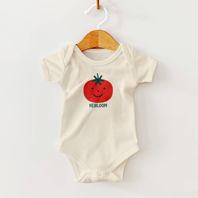 Cute Heirloom Tomato Baby Bodysuit Preview #1