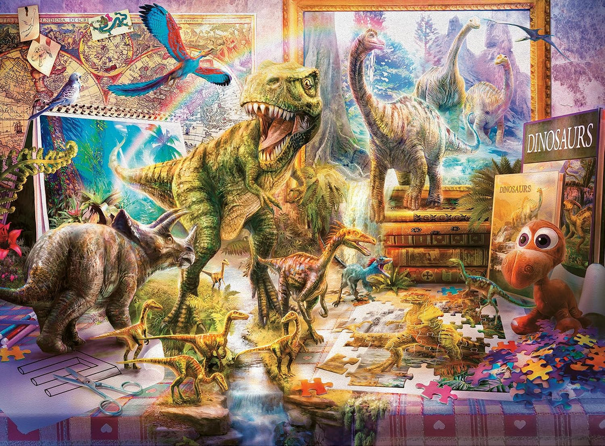 Dinosaur Escape 100pc Puzzle Cover