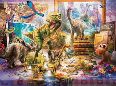 Dinosaur Escape 100pc Puzzle Preview #2