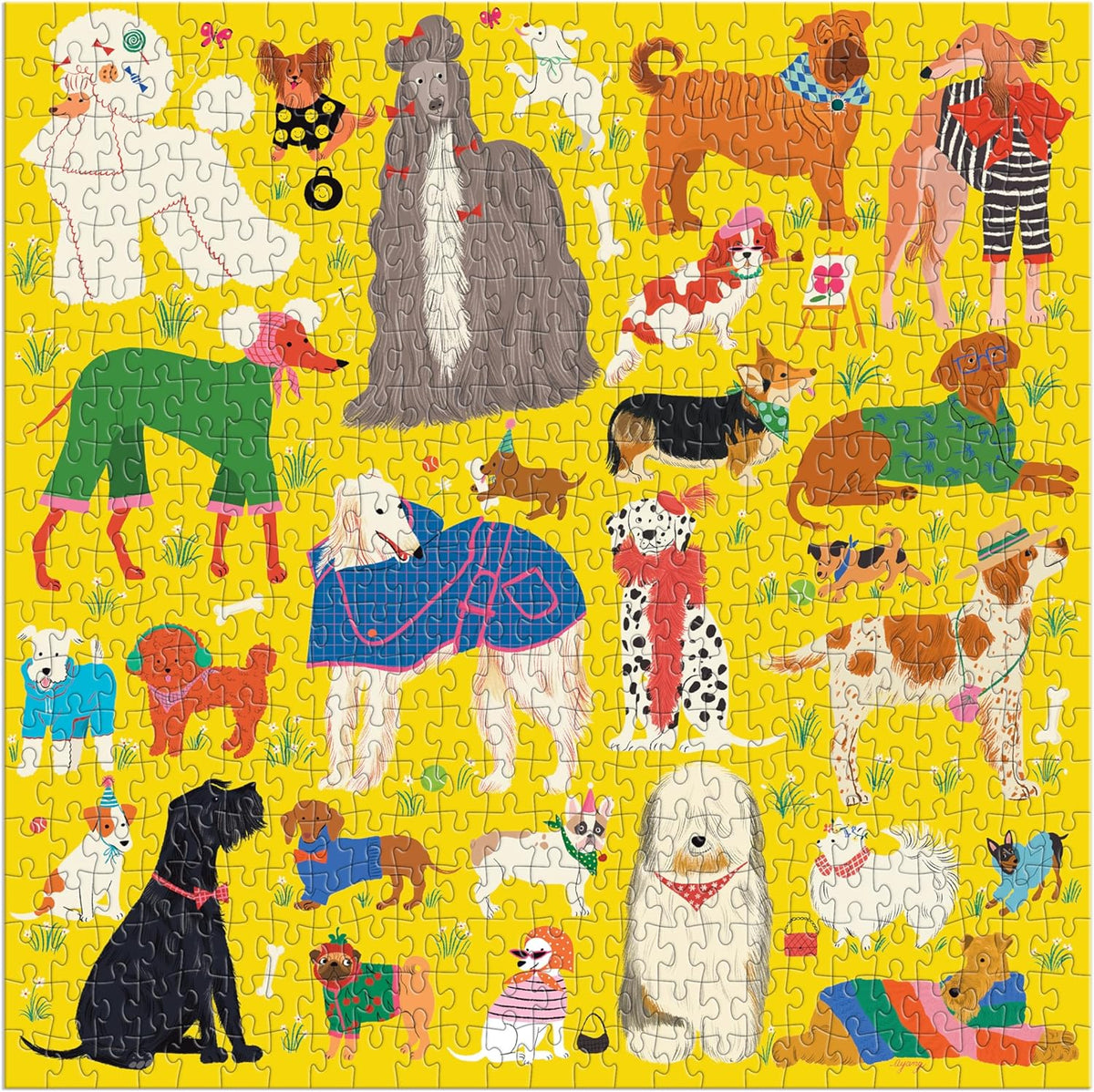 Fashionable Dogs 500pc Puzzle Cover