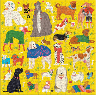 Fashionable Dogs 500pc Puzzle Preview #2