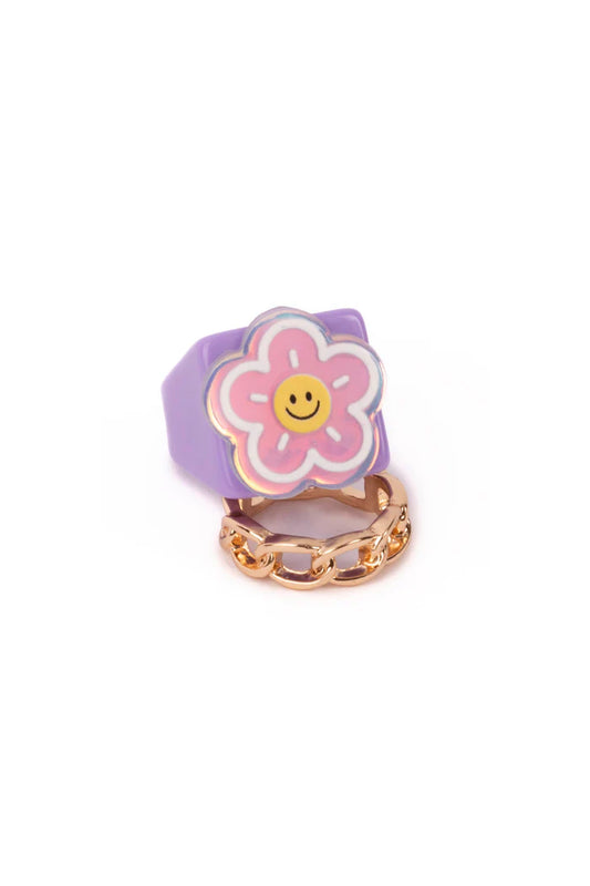 Tomfoolery Toys | Chic Sunny Blooms Ring Set