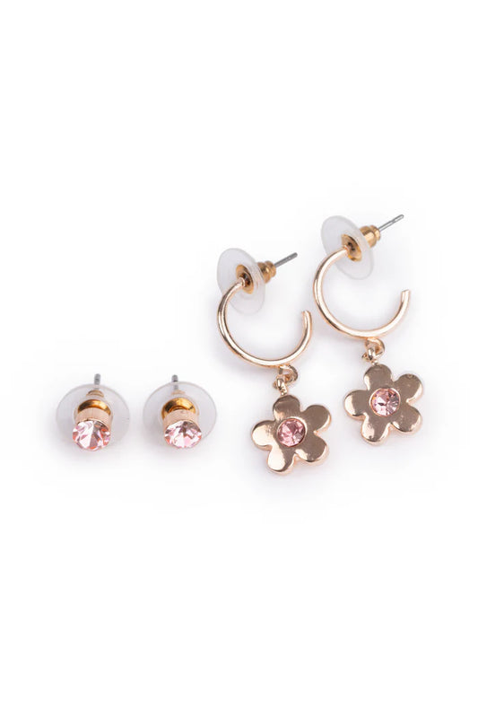 Tomfoolery Toys | Chic Bejeweled Blooms Earrings