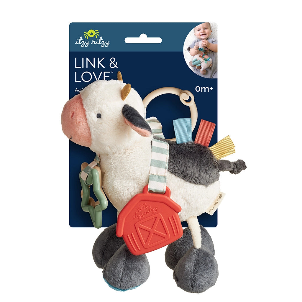 Cow Itzy Friends Link & Love Plush Cover