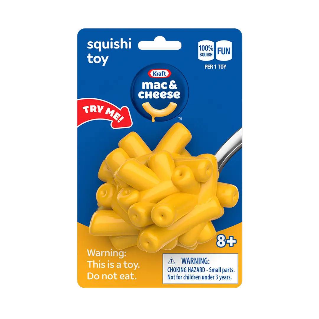 Tomfoolery Toys | Mac & Cheese Squish Toy