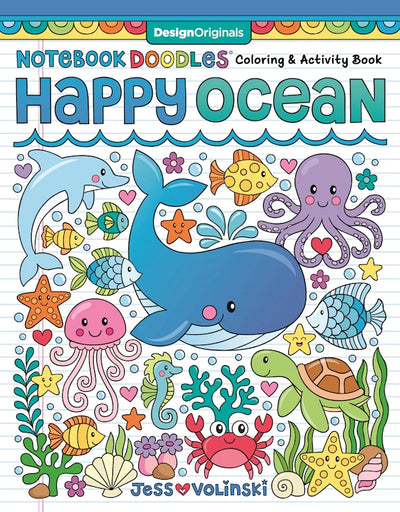 Notebook Doodles: Happy Ocean Coloring Book Preview #1