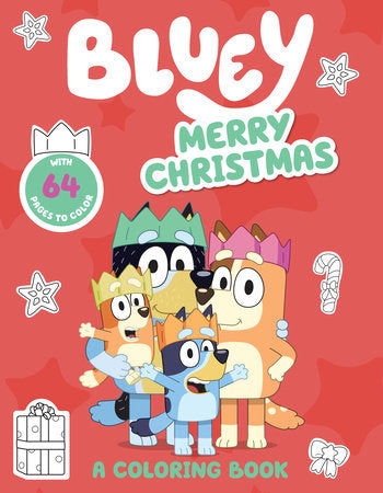 Bluey: Merry Christmas: A Coloring Book Cover