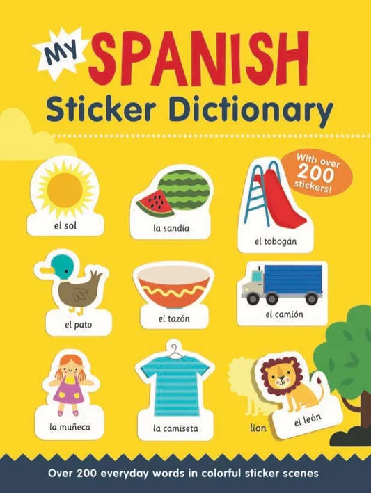 Tomfoolery Toys | My Spanish Sticker Dictionary - Bilingual