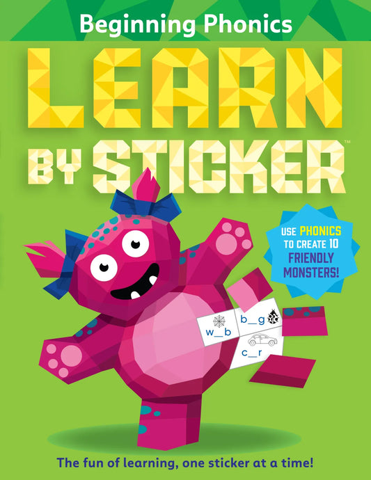 Tomfoolery Toys | Learn by Sticker: Beginning Phonics