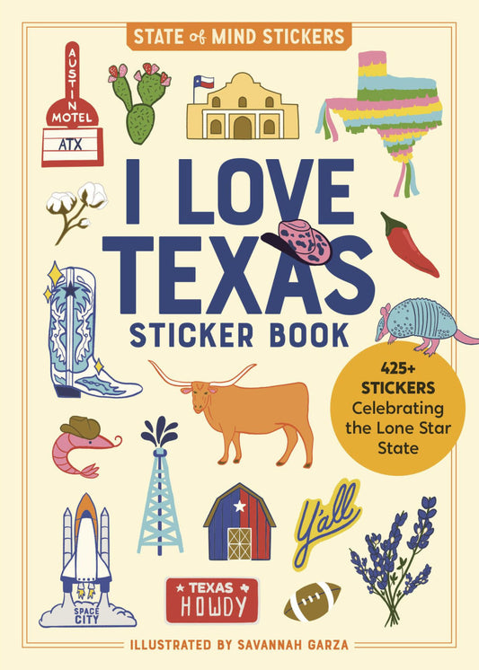 Tomfoolery Toys | I Love Texas Sticker Book
