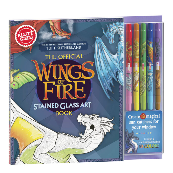 The Official Wings of Fire Stained Glass Art Book Cover