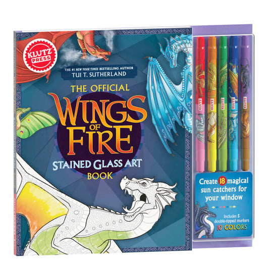 Tomfoolery Toys | The Official Wings of Fire Stained Glass Art Book