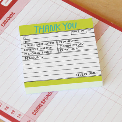 Hand-Lettered Thank You Sticky Notes Preview #1