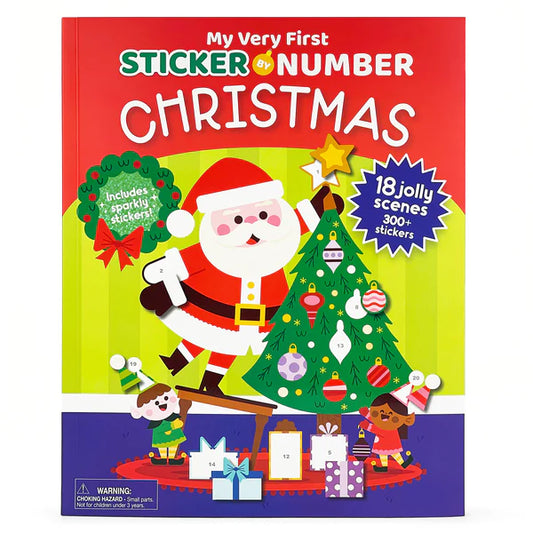 Tomfoolery Toys | My Very First Sticker by Number: Christmas