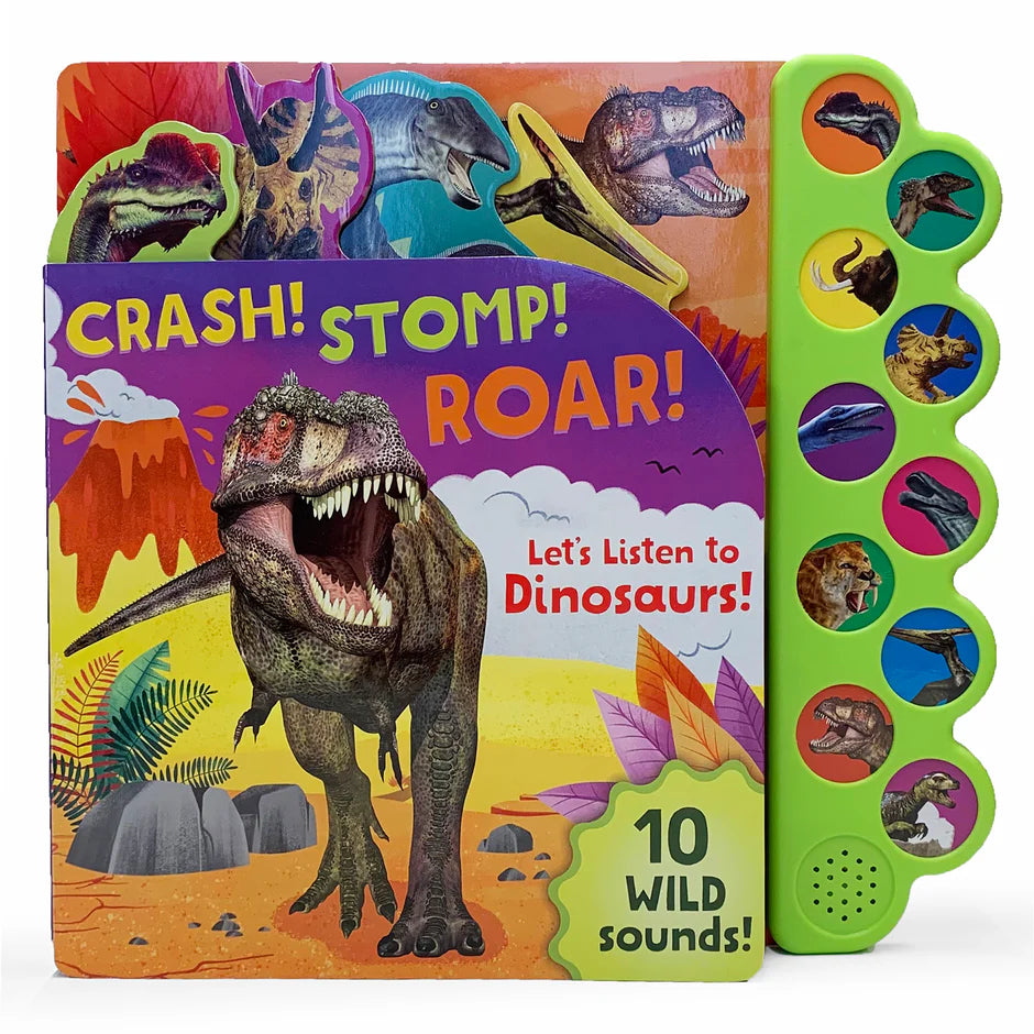 Crash! Stomp! Roar! Listen to Dinosaurs! Cover