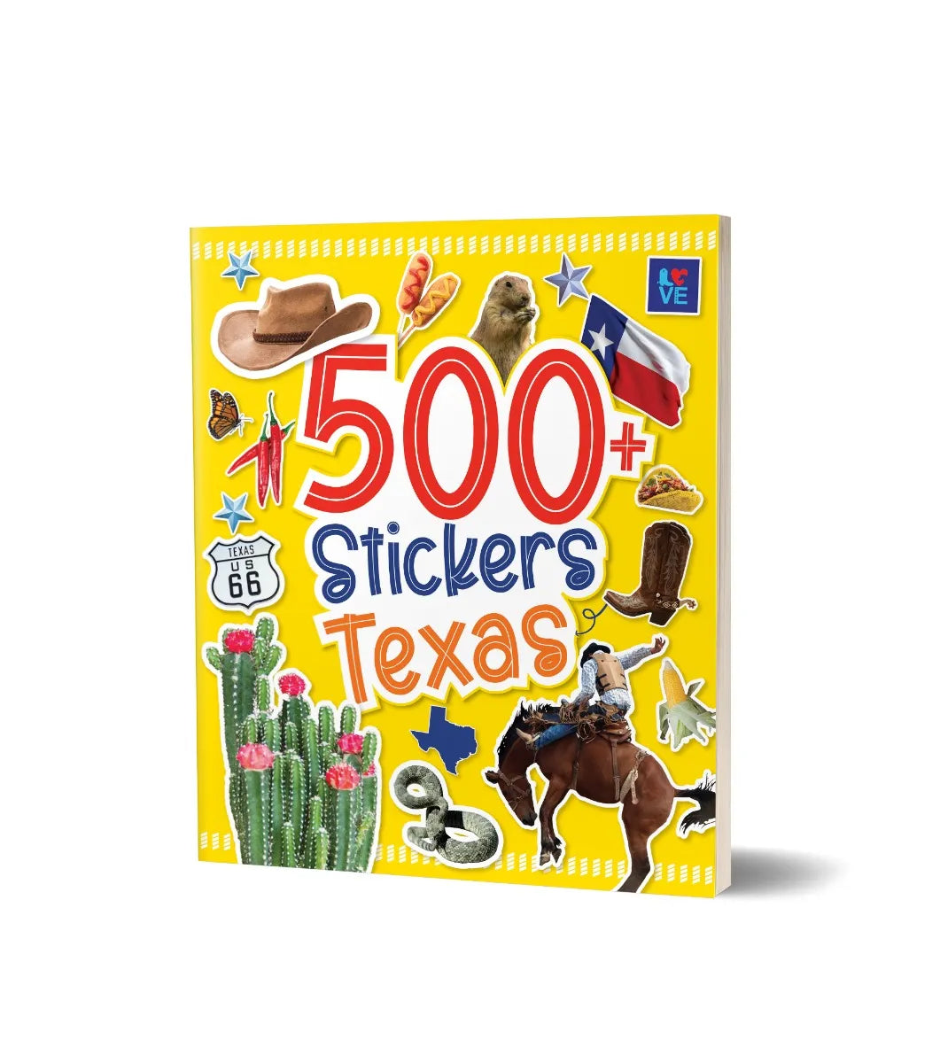 500 Stickers: Texas Cover