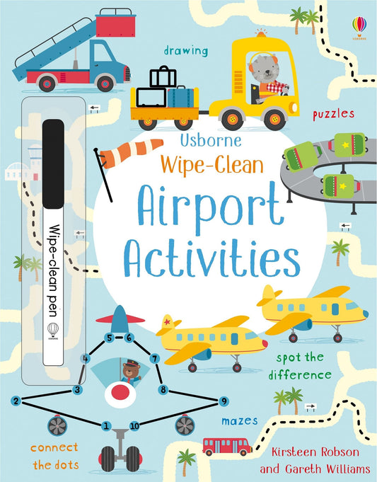 Tomfoolery Toys | Wipe Clean Airport Activities