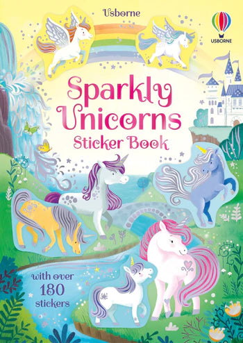 Sparkly Unicorns Sticker Book Cover