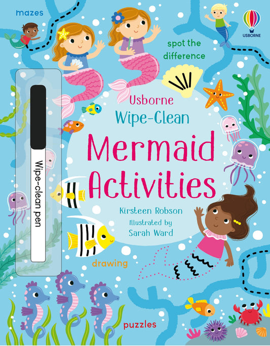 Tomfoolery Toys | Wipe-Clean Mermaid Activities