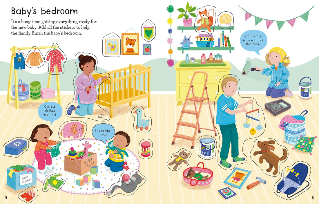 First Sticker Book: New Baby Preview #3