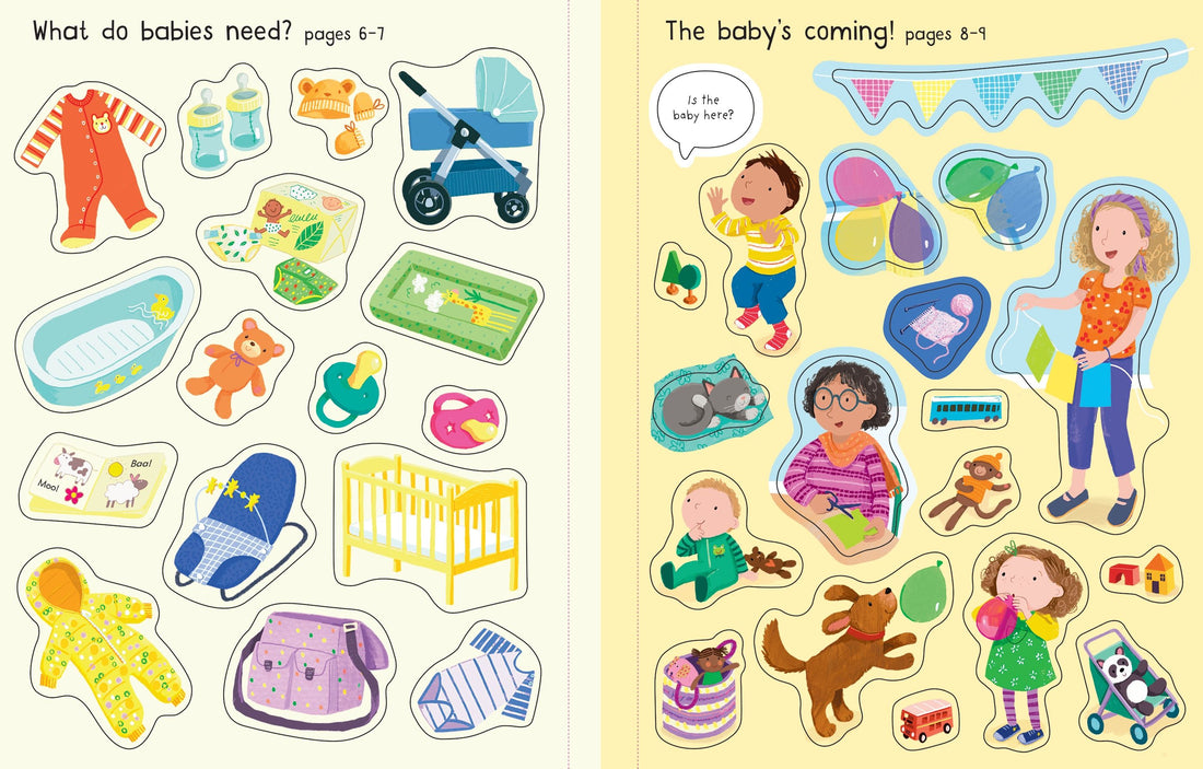 First Sticker Book: New Baby Preview #6