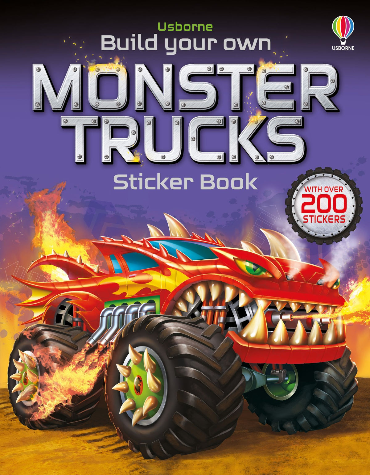 BYO Monster Trucks Sticker Book Cover