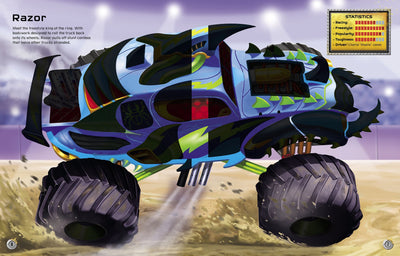 BYO Monster Trucks Sticker Book Preview #2