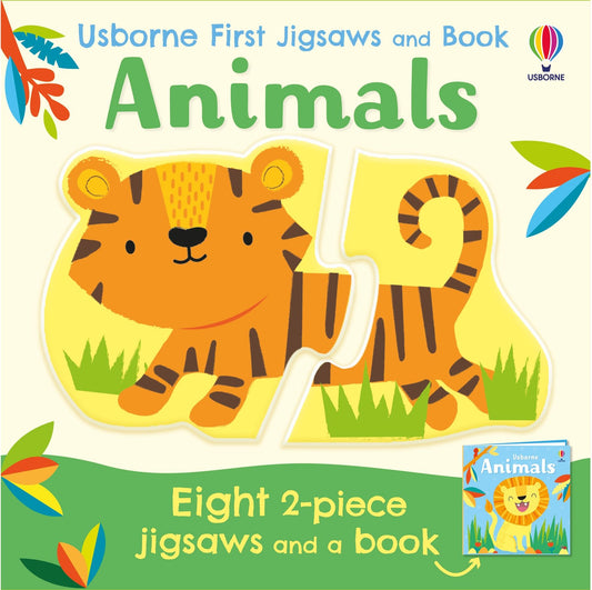 Tomfoolery Toys | Usborne First Jigsaws And Book: Animals