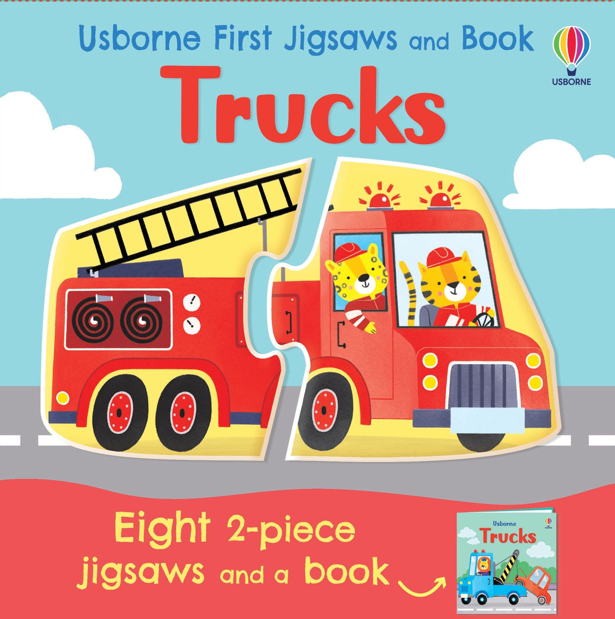 Usborne First Jigsaws and Book: Trucks Cover