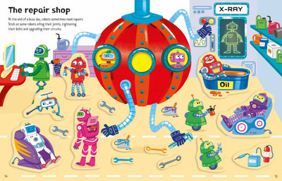 First Sticker Books Robots Preview #2